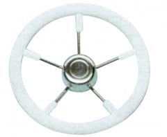 Tekne Dümen Direksiyon Simidi 450mm Beyaz