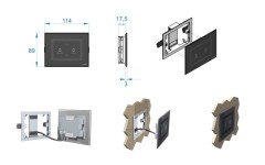 PLANUS Full Glass-Tuvalet Paneli 2 Butonlu SYH