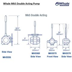Whale MK5 Çiftli Güverte Geciş - Manuel Sintine Pompası, MH5560
