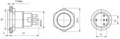 Hella Marine paslanmaz çelik ledli switches KMZ