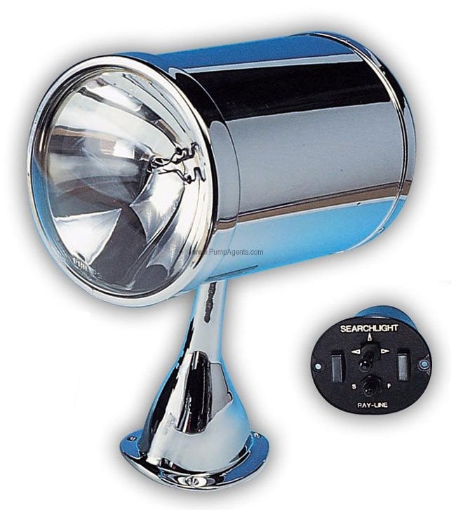 Jabsco Projektör Krom 5'' Motorlu 12V