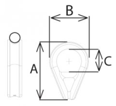 Wichard Kaynaklı bar ile kuvvetlendirilmiş paslanmaz çelik radansa 10 mm