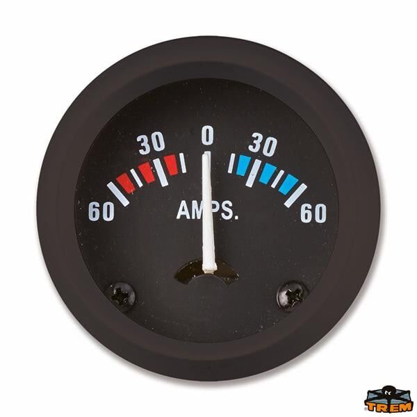 Trem Eco Line Ampermetre Siyah 12 V 60 A Ø60 mm