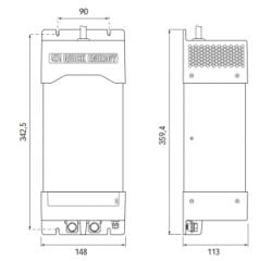 Quick HSI saf sinüs dalga invertör, 6000W,  HSI 2430 HR