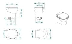 Planus ARTIC C 12V Taharet Kitli Tuvalet Beyaz