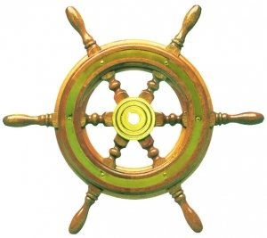 Ahşap Dümen simidi 37 cm