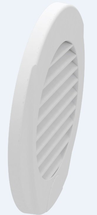 Kabin Çıkış Menfezi Plastik Beyaz. Ø102mm