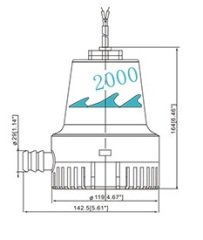 Seamaxx Sintine Pompası 2000GL / 12V