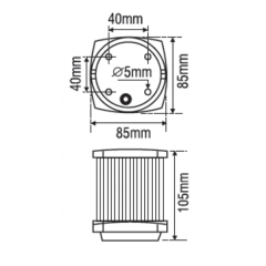 Lalizas Classic 20 360° Seyir Feneri – Kombine (20 m Altı Tekne)
