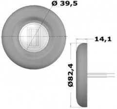 Osculati Ledli Navigasyon Feneri Pupa – 20 m Altı (Paslanmaz Çelik)