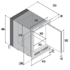 Vitrifrigo IM XT OCX2 Hydro Marin Buz makinesi. AC 115 Volt, 180W.