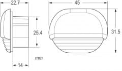 Hella Marine Apelo RGB Merdiven Lambası