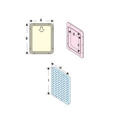 Nuova Rade Çıkarılabilir Kapaklı Havalandırma Kapak (380 x 380mm)