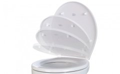 Jabsco Sessiz kapanan DELUXE FLUSH elektrikli wc için kapak
