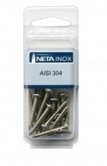 Mercimek başlı yıldız vida Krom M4.8*38