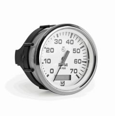 Ultraflex Takometre White SS Ø 85 mm 6000 RPM