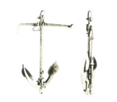 Galvaniz Katlanır Çapa Admiralti tip 12 kg