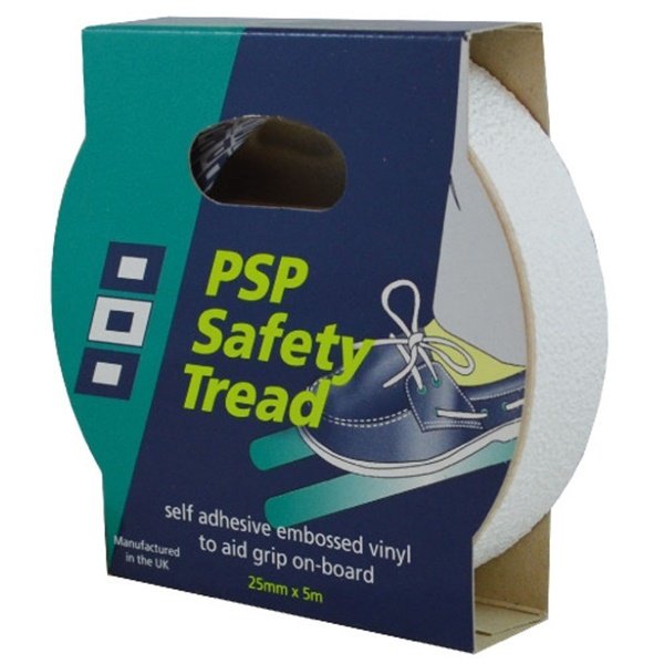 PSP Kaymaz Güverte-Merdiven Bantı 25mm*5m, Beyaz