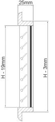 Msi Marine Klima için hava emiş ızgarası Kiraz 254*254 mm