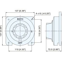TMC Marine Akü şalteri, 12-24V, 300 Amper