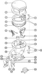 Jabsco Lite Flush Sessiz WC Kumanda panelli 24 V